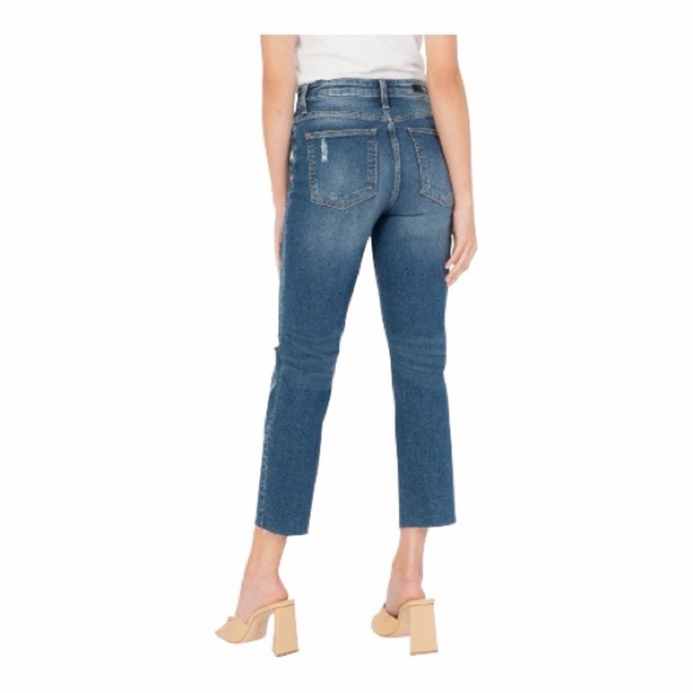 KUT from the Kloth Rachael High Rise Mom Jeans Distressed Crop | Size 6 | NWOT - Picture 10 of 10